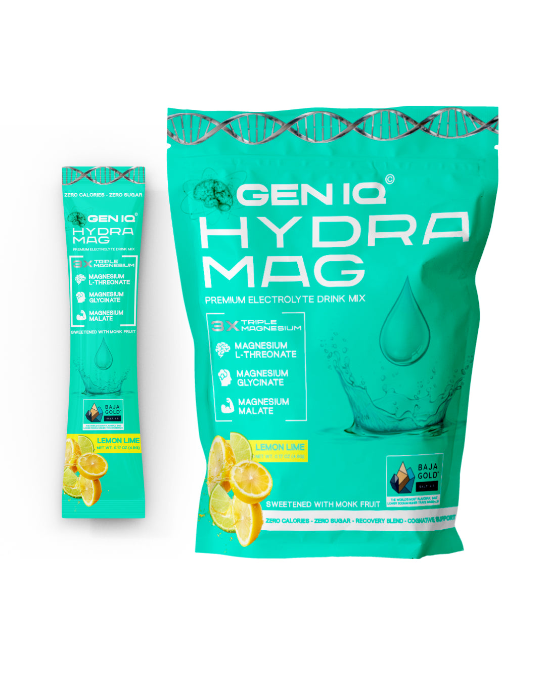 HydraMag - Premium Performance Hydration with Baja Gold® Sea Salt - Flavor Lemon Lime