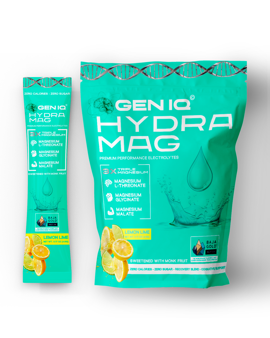 HydraMag - Premium Performance Hydration with Baja Gold® Sea Salt - Flavor Lemon Lime